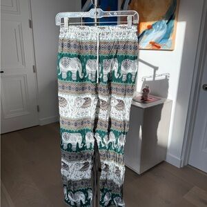 Elephant Print Jogger Pants